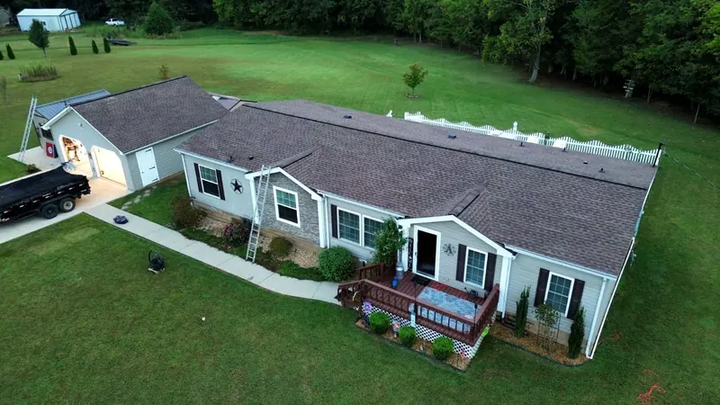 Home in Buchanan at the roof inspection